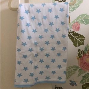Blue star receiving blanket